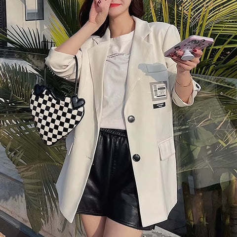 New Fashion Casual Loose Long Sleeved Blazer CODE: KAR4142