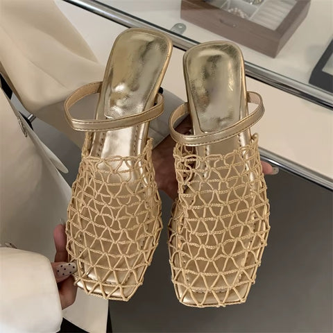 New Fashion Strange Style Square Toe Shallow Shoes CODE: KAR4144