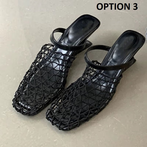 New Fashion Strange Style Square Toe Shallow Shoes CODE: KAR4144