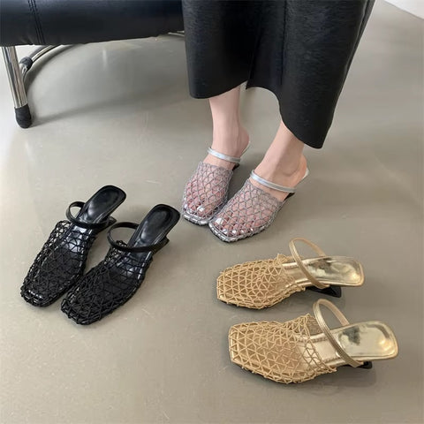 New Fashion Strange Style Square Toe Shallow Shoes CODE: KAR4144