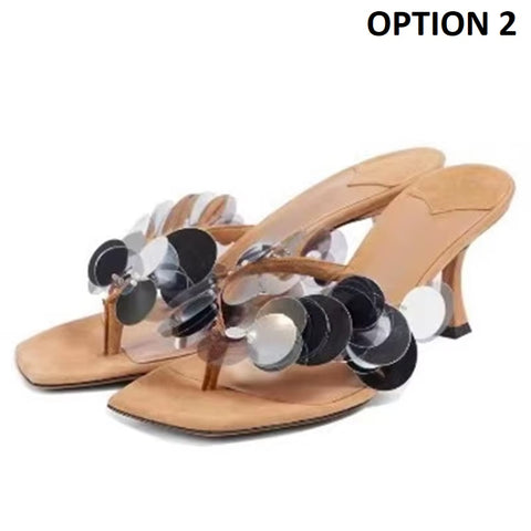 New Fashion Aqua Open-Toe Suede Mules CODE: KAR4145