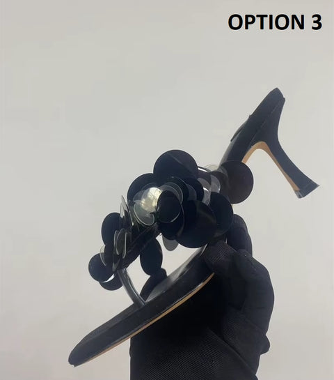 New Fashion Aqua Open-Toe Suede Mules CODE: KAR4145