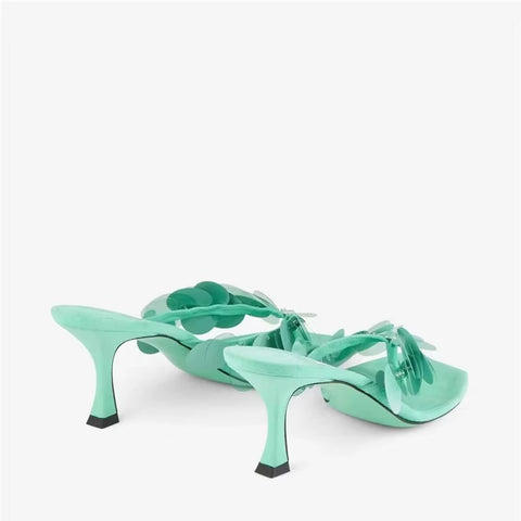 New Fashion Aqua Open-Toe Suede Mules CODE: KAR4145