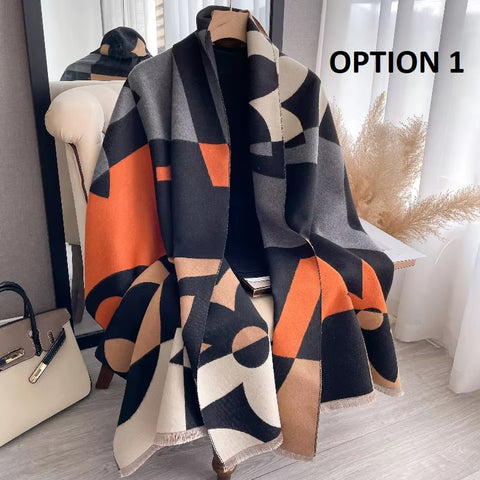 New Fashion Thick Warm Cashmere Shawl Wrap CODE: KAR4147