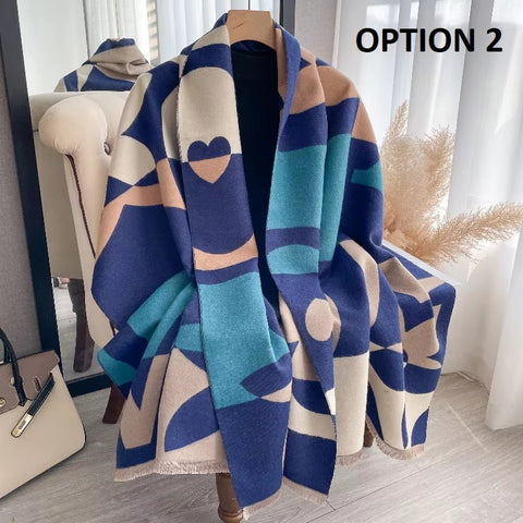 New Fashion Thick Warm Cashmere Shawl Wrap CODE: KAR4147