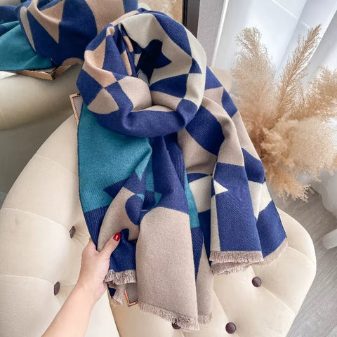 New Fashion Thick Warm Cashmere Shawl Wrap CODE: KAR4147