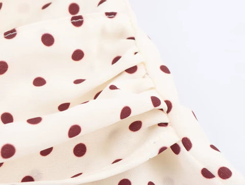 New Fashion V-Neck Backless Decorate Zipper Dots Jumpsuit CODE: KAR4151