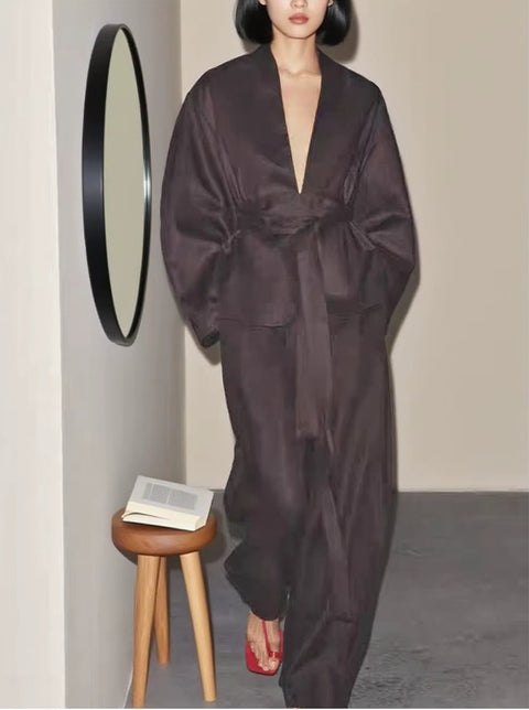 New Style Top Wide Pants Two Piece Set CODE: KAR4153