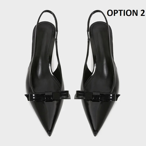 New Fashion Designer Bow Patent High-Heel Sandals CODE: KAR4163