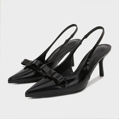 New Fashion Designer Bow Patent High-Heel Sandals CODE: KAR4163