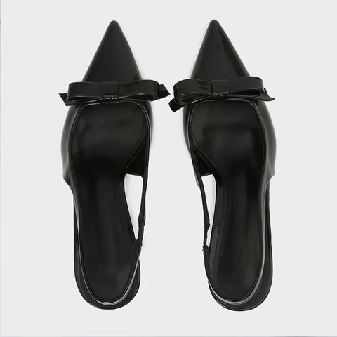 New Fashion Designer Bow Patent High-Heel Sandals CODE: KAR4163