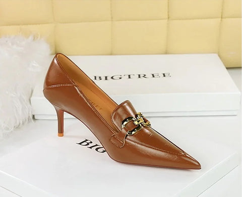 New Fashion Metal Chain High Heel Pumps CODE: KAR4169