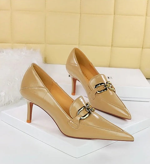 New Fashion Metal Chain High Heel Pumps CODE: KAR4169