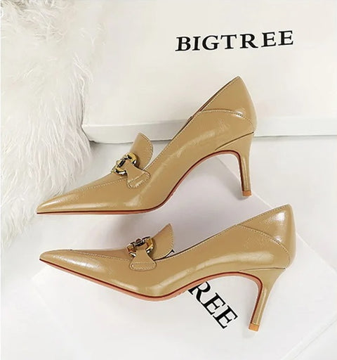 New Fashion Metal Chain High Heel Pumps CODE: KAR4169
