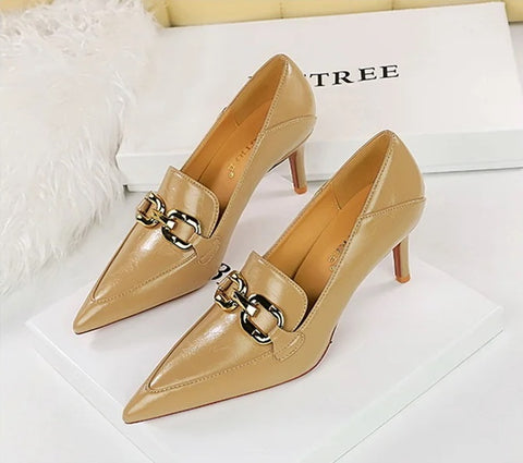 New Fashion Metal Chain High Heel Pumps CODE: KAR4169