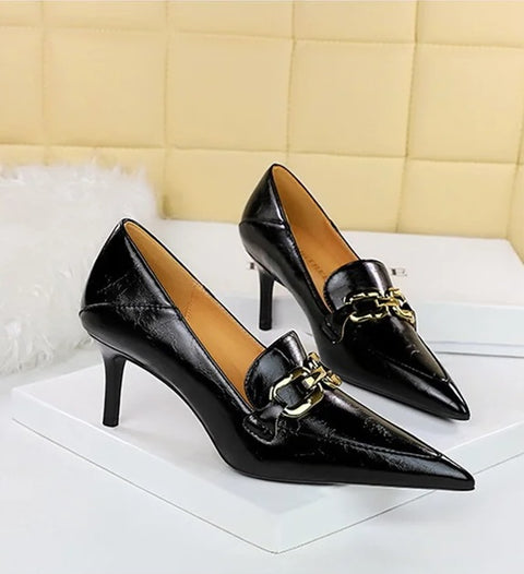 New Fashion Metal Chain High Heel Pumps CODE: KAR4169