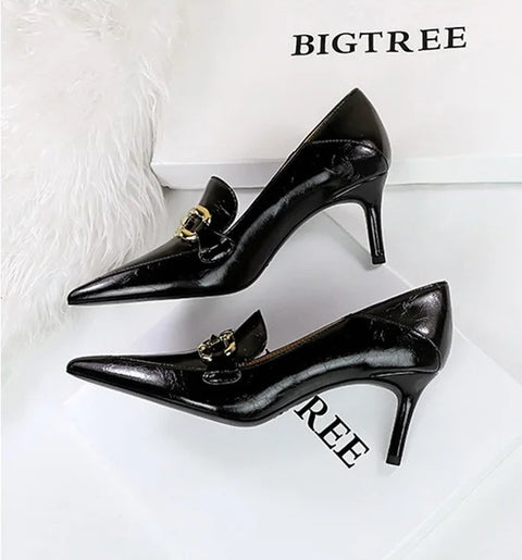 New Fashion Metal Chain High Heel Pumps CODE: KAR4169