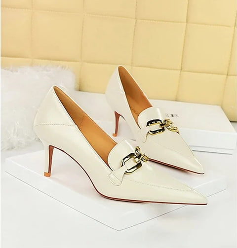 New Fashion Metal Chain High Heel Pumps CODE: KAR4169