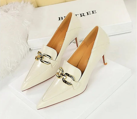 New Fashion Metal Chain High Heel Pumps CODE: KAR4169