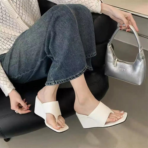 New Fashion Slimming Slope-Heel Flip Flops Sandals CODE: KAR4172