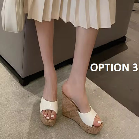 New Fashion Casual Summer Slip-On High Heel Sandals CODE: KAR4176