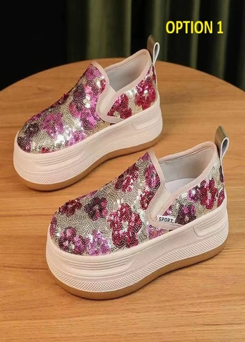 New Casual Thick Sole Fashionable Loafers Shoes CODE: KAR4179