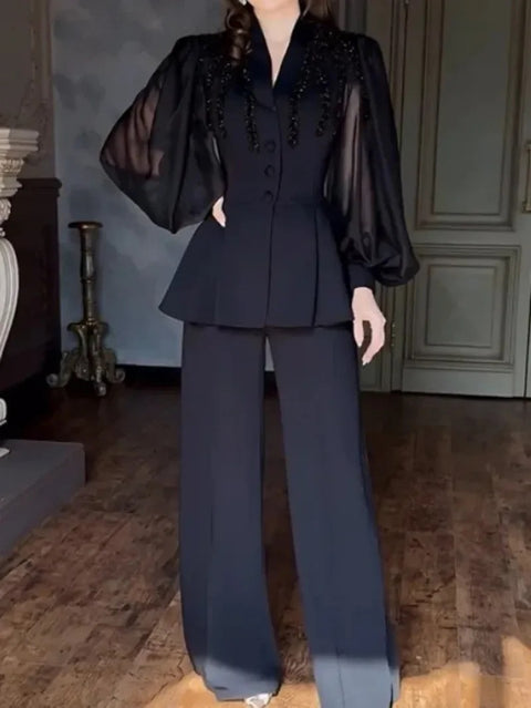 New Fashion Elegant Rhinestone Two-Piece Set CODE: KAR4184