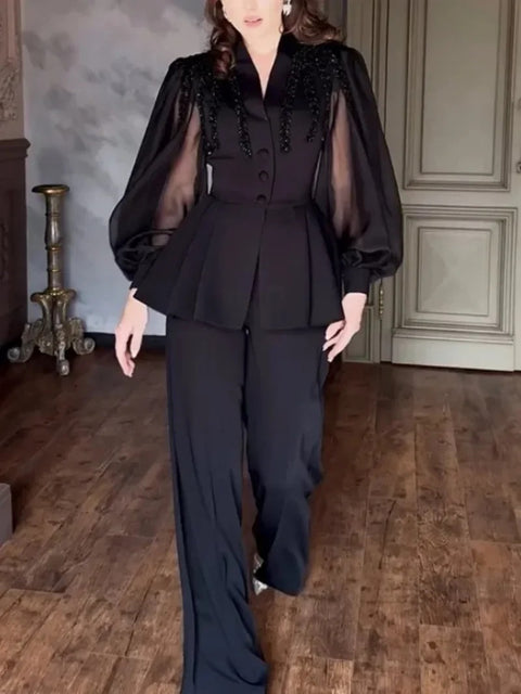 New Fashion Elegant Rhinestone Two-Piece Set CODE: KAR4184