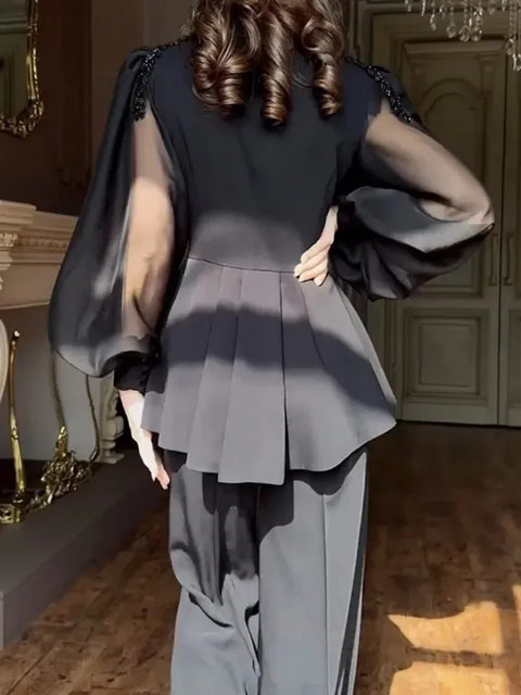 New Fashion Elegant Rhinestone Two-Piece Set CODE: KAR4184