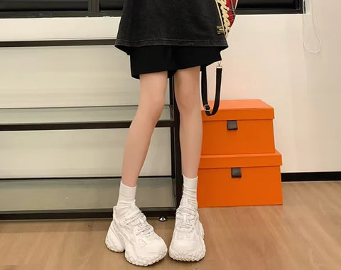 New Thick Soled  Sparkling Design Casual Shoes CODE: KAR4190