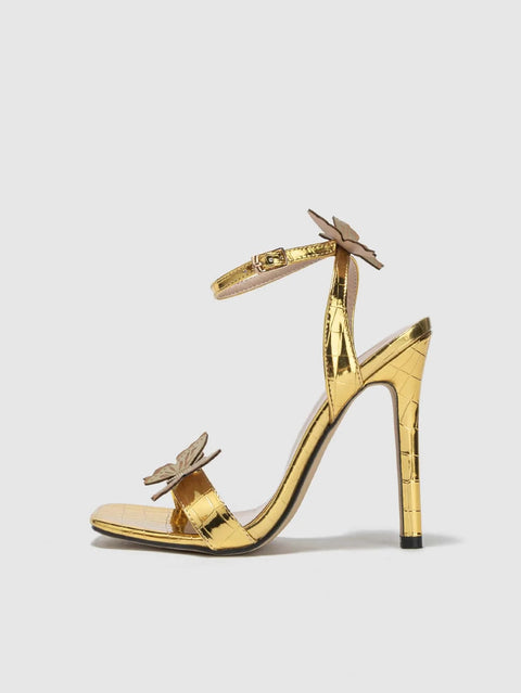 New Square Toe Bow Fashion Stiletto Heels CODE: KAR4195