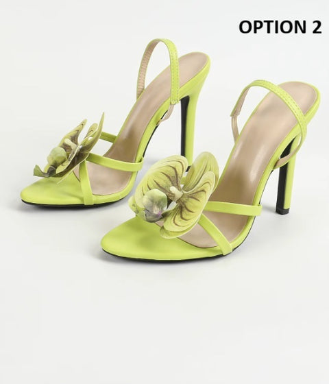 New Three-dimensional Floral Fashion Party High Heels CODE: KAR4196