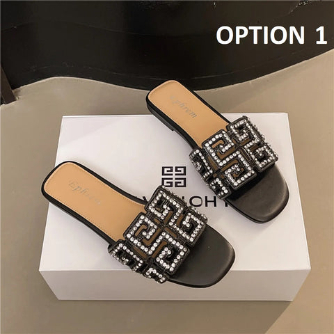 New Fashion Crystal Diamond Designer Flat CODE: KAR4198