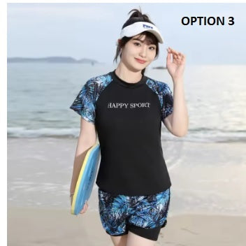 New Conservative summer fashionable swimsuit 2-piece set CODE: KAR4200