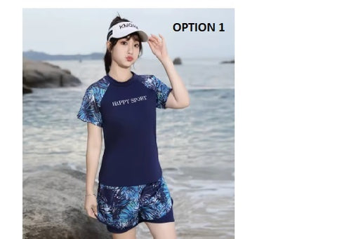 New Conservative summer fashionable swimsuit 2-piece set CODE: KAR4200