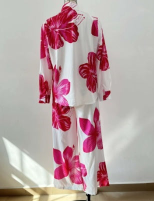 New Fashionable, casual long-sleeved shirt and trouser two-piece set CODE: KAR4205