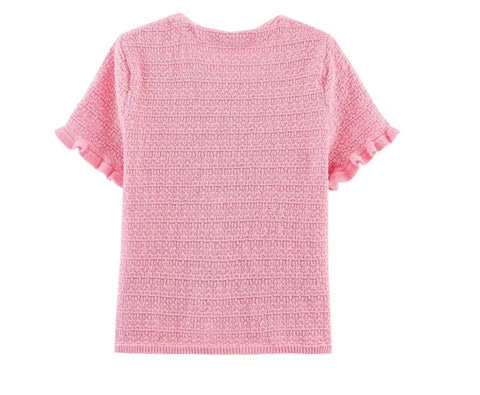 New Knitted Single-breasted T Shirt anad Long skirt Set CODE: KAR4211