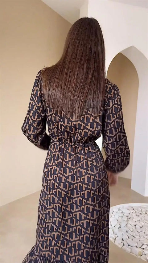 New Fashion A-Line Cinching Long Dress CODE: KAR4215