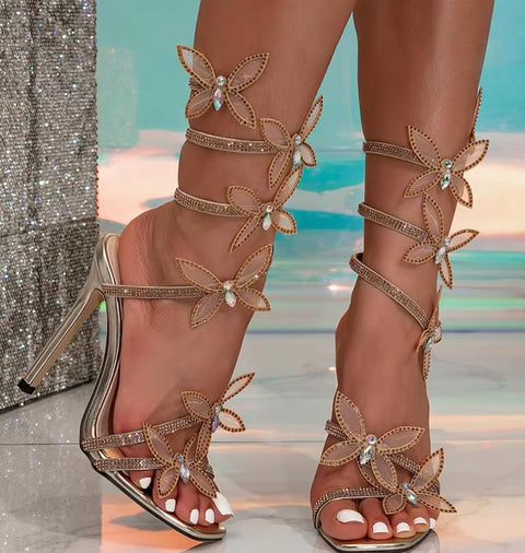 New Fashion Rhinestones Butterfly  Stiletto High heels CODE: KAR4218