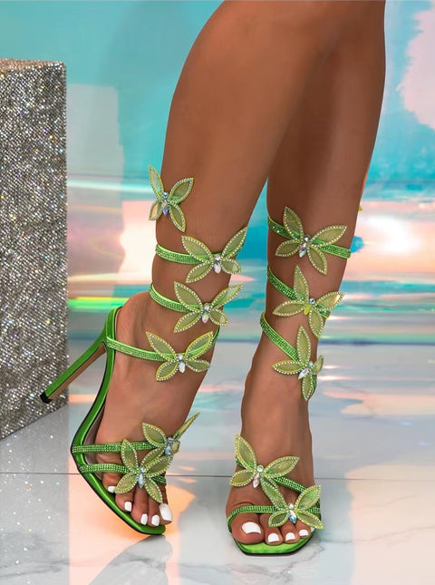 New Fashion Rhinestones Butterfly  Stiletto High heels CODE: KAR4218