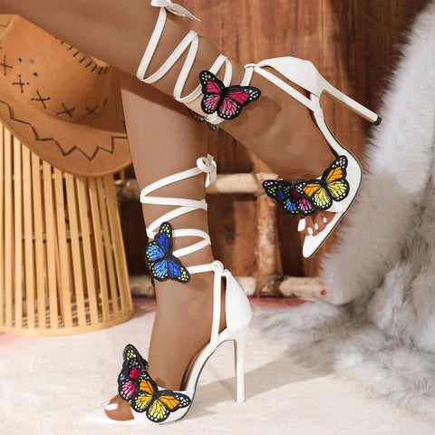 New Fashion Peep Toe Butterfly High Heels CODE: KAR4219