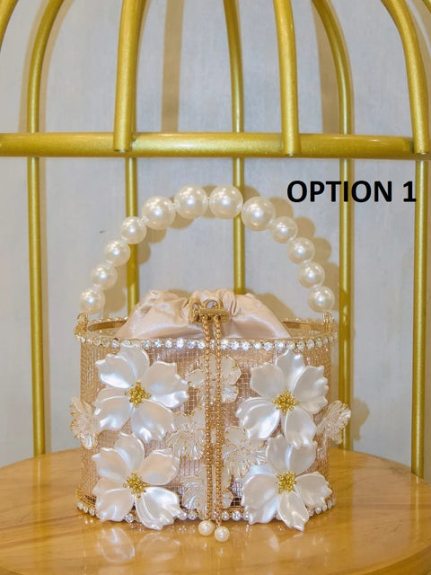 New Sparkly Rhinestone Retro Crystal Bucket Clutch Bag CODE: KAR4232