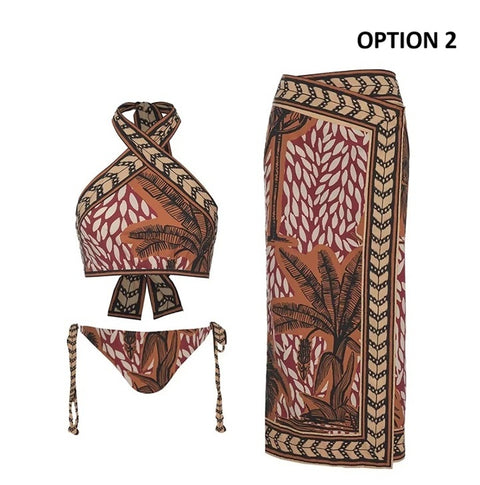 New Crisscross Neck Tie Side Bikini Swimming Bathing Suit CODE: KAR4226