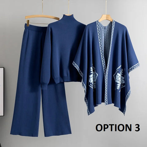 New Chic Knitted Sweater & Pants 3 Piece Sets CODE: KAR4230