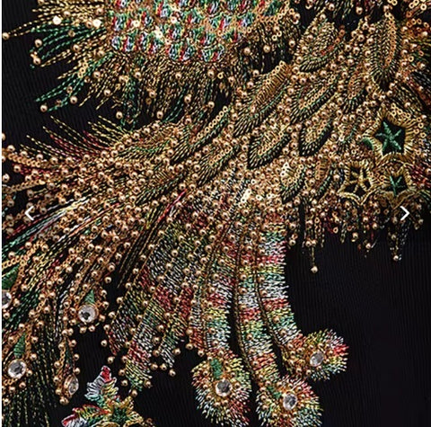 New Embroidery Velvet Pullover Top + Pant 2 Piece Set CODE: KAR4238