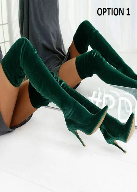 New style Over The Knee Zipper Long Boots CODE: KAR4245