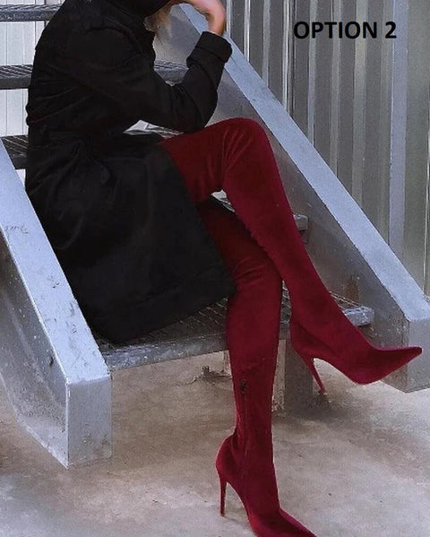 New style Over The Knee Zipper Long Boots CODE: KAR4245