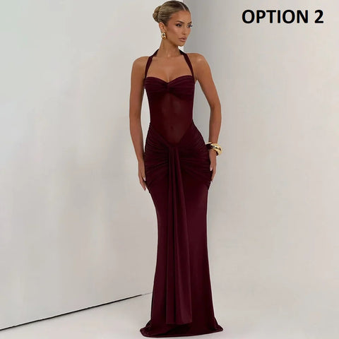 New Fashionable Sexy Wrap Long Dress CODE: KAR4247