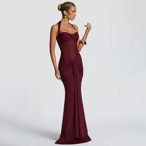 New Fashionable Sexy Wrap Long Dress CODE: KAR4247