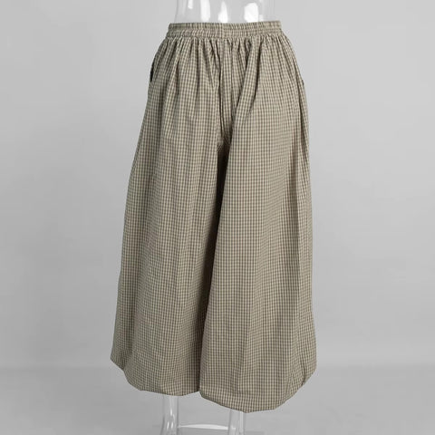 New Fashion Retro Loose Casual Plaid Trousers CODE: KAR4253